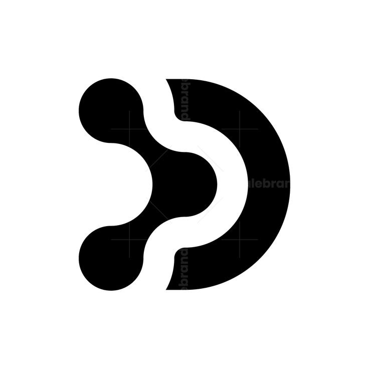minimal digital letter d logo